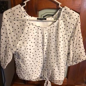 Blouse with built in cami